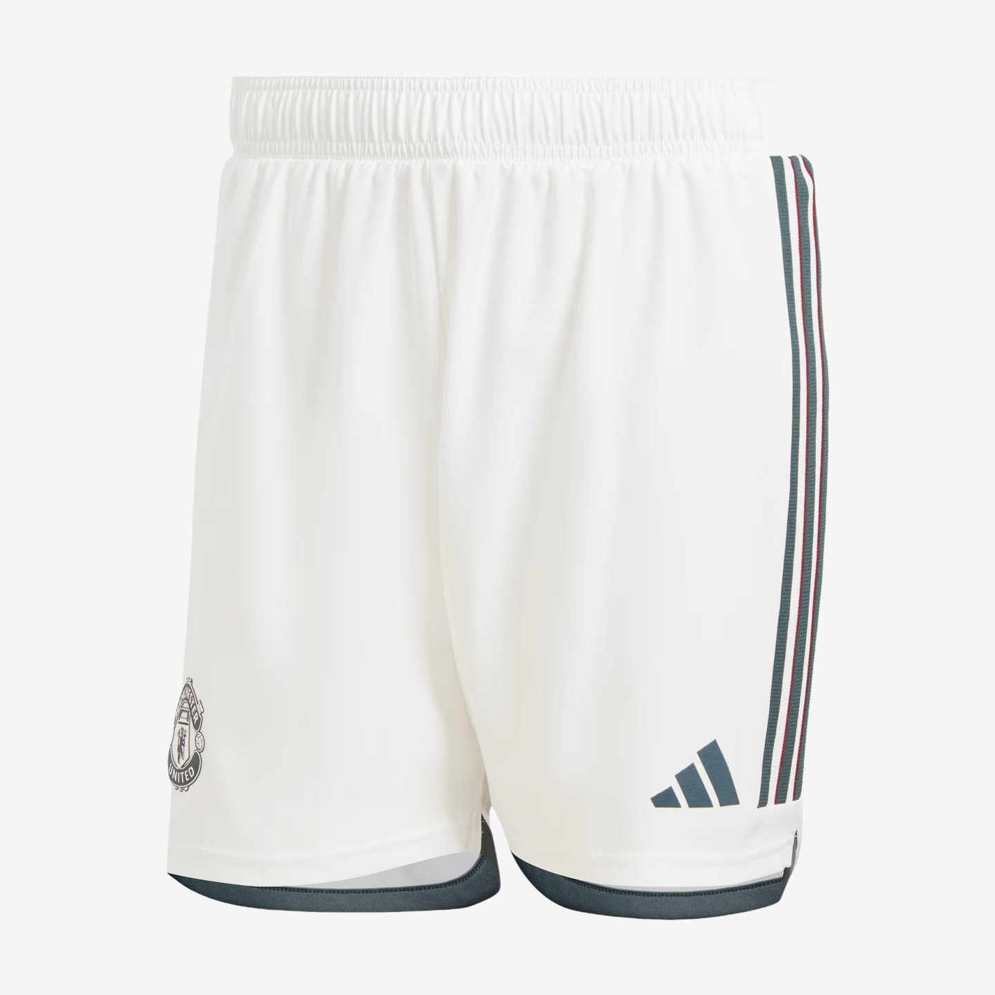 Adidas阿迪达斯正品曼联男子足球条纹运动中长裤/短裤HR3682
