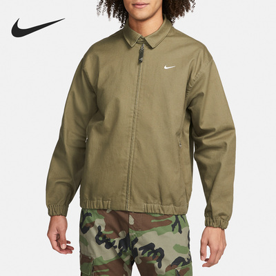 Nike/耐克正品男子舒适拉链休闲运动翻领夹克外套 DQ6335-222