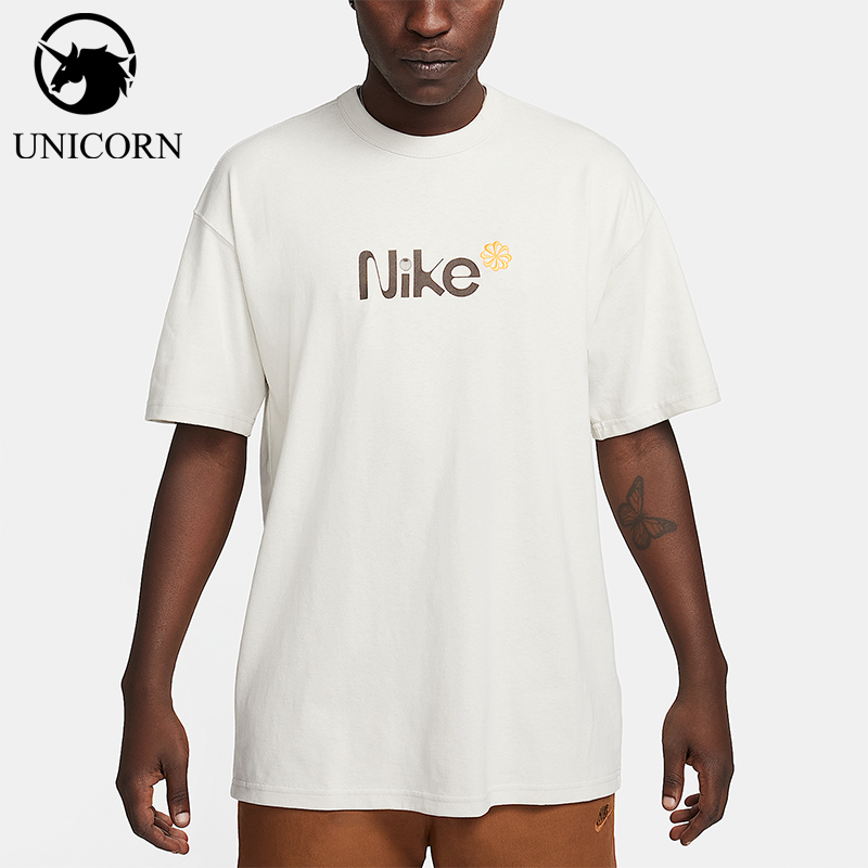 Nike/耐克正品2025男士日常圆领套头透气运动印花短袖FQ3767-072