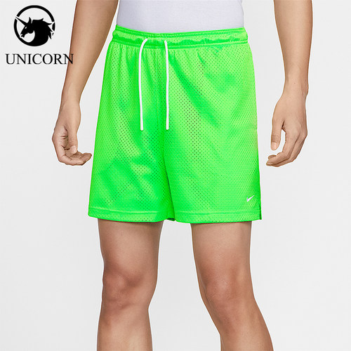 Nike/耐克正品Dri-FIT新款男荧光绿速干经典篮球短裤HV1881-398