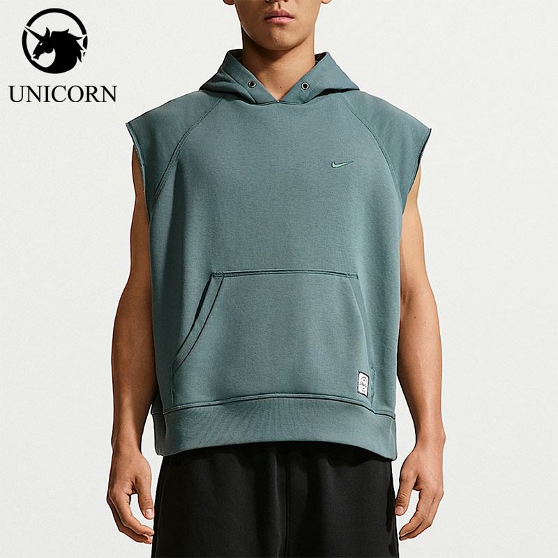 Nike/耐克正品2026夏季男士连帽宽松休闲运动T恤IF2796-382 - 实物图