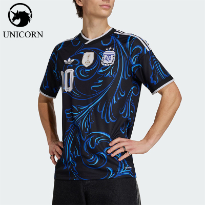 Adidas/阿迪达斯正品三叶草男士透气修身印花足球运动T恤KH3940