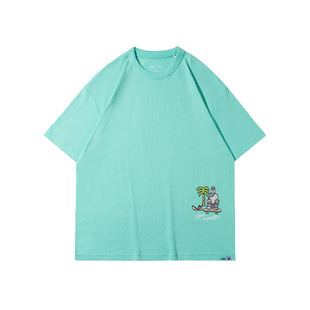 T恤AHSR941 Harrington联名男女圆领运动休闲短袖 李宁正品 Steven