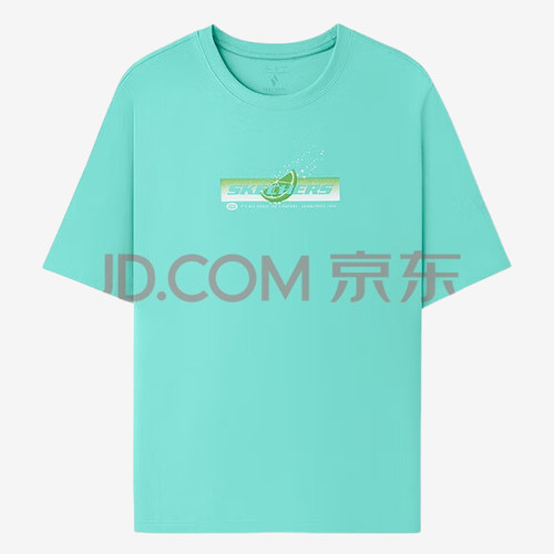 Skechers斯凯奇正品儿童款舒适百搭潮流Logo短袖T恤L225U158-000U