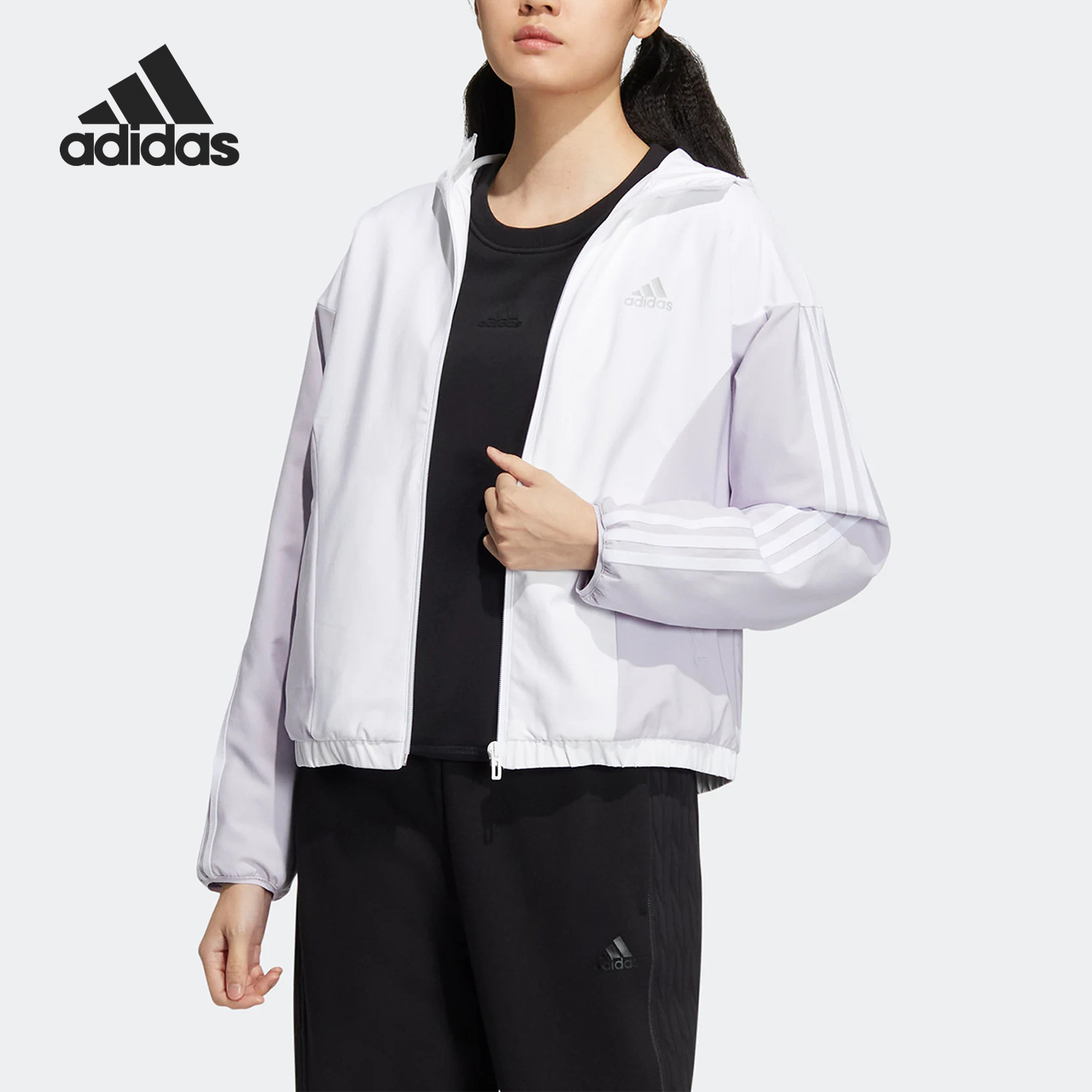 Adidas/阿迪达斯正品 WOVEN JACKET 女子休闲运动外套 HY2875