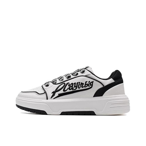 特步正品新款男子经典时尚潮流透气运动低帮休闲板鞋976319310015