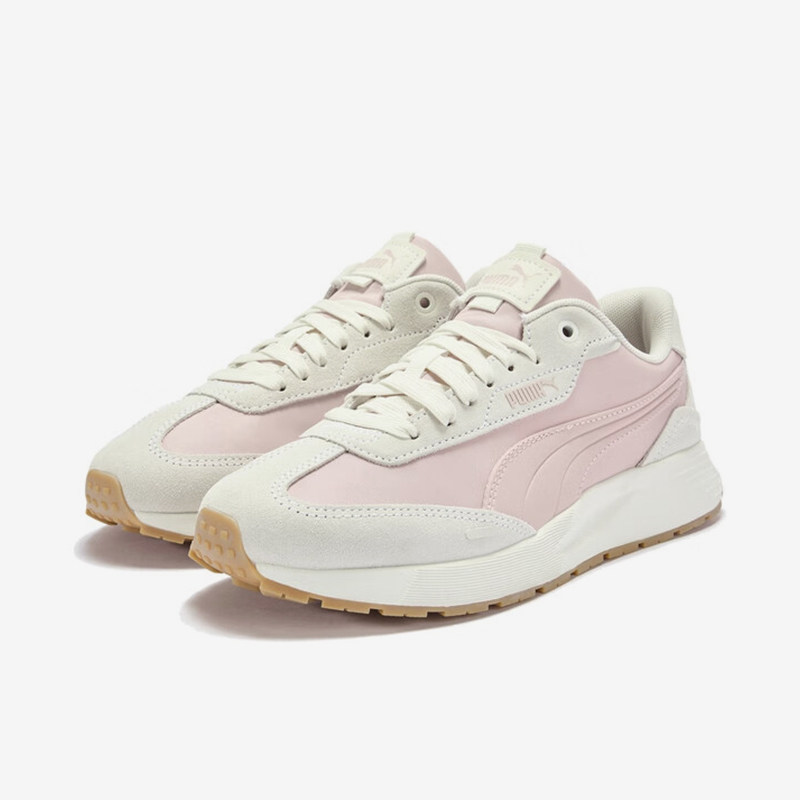 Puma/彪马正品Runtamed新款女米白粉色低帮鞋跑步鞋404412-05
