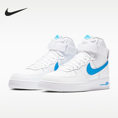 Nike耐克正品Air Force 1 07男款高帮防滑耐磨板鞋AT4141-102