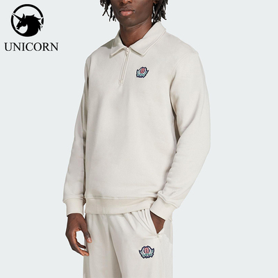 Adidas/阿迪达斯正品三叶草男士休闲立领运动宽松套头衫JX8172