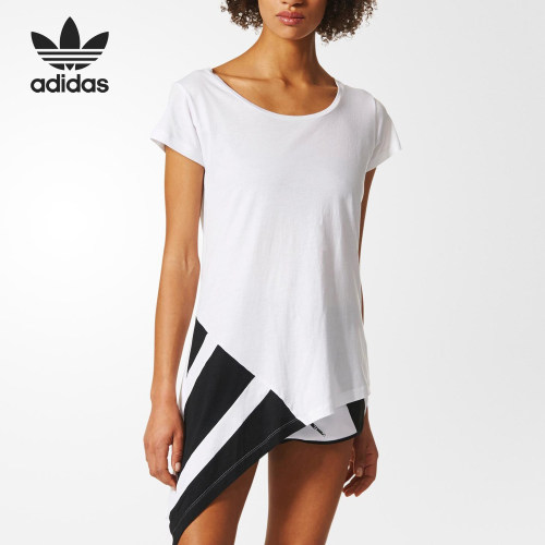 Adidas/阿迪达斯正品 三叶草当季女子运动休闲短袖T恤 BP9300