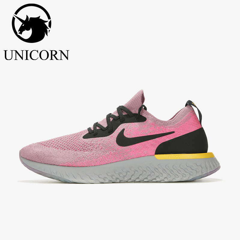 Nike/耐克正品EPICREACTFLYKNIT新款粉色鞋经典跑步鞋AQ0067-500