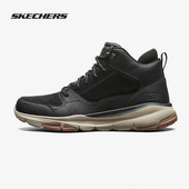 斯凯奇正品 高帮休闲鞋 冬季 复古皮革运动鞋 男子新款 Skechers