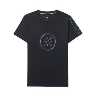 韦德运动衫 李宁童装 T恤男大童儿童上衣打底衫 短袖 YHSQ059 男童夏季