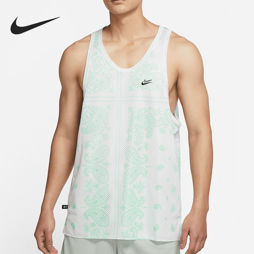 Nike/耐克正品DRI-FIT男士训练宽松透气运动背心DH7372-121