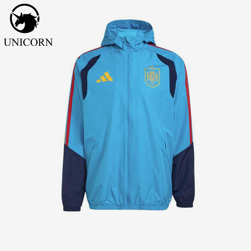Adidas/阿迪达斯正品新款男蓝藏蓝色球类经典运动夹克外套KA3498