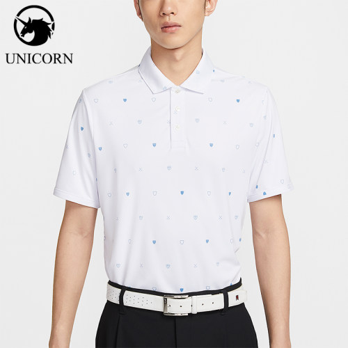 Nike/耐克正品Dri-FIT男士运动针织印花简约短袖POLO衫IB0228-100