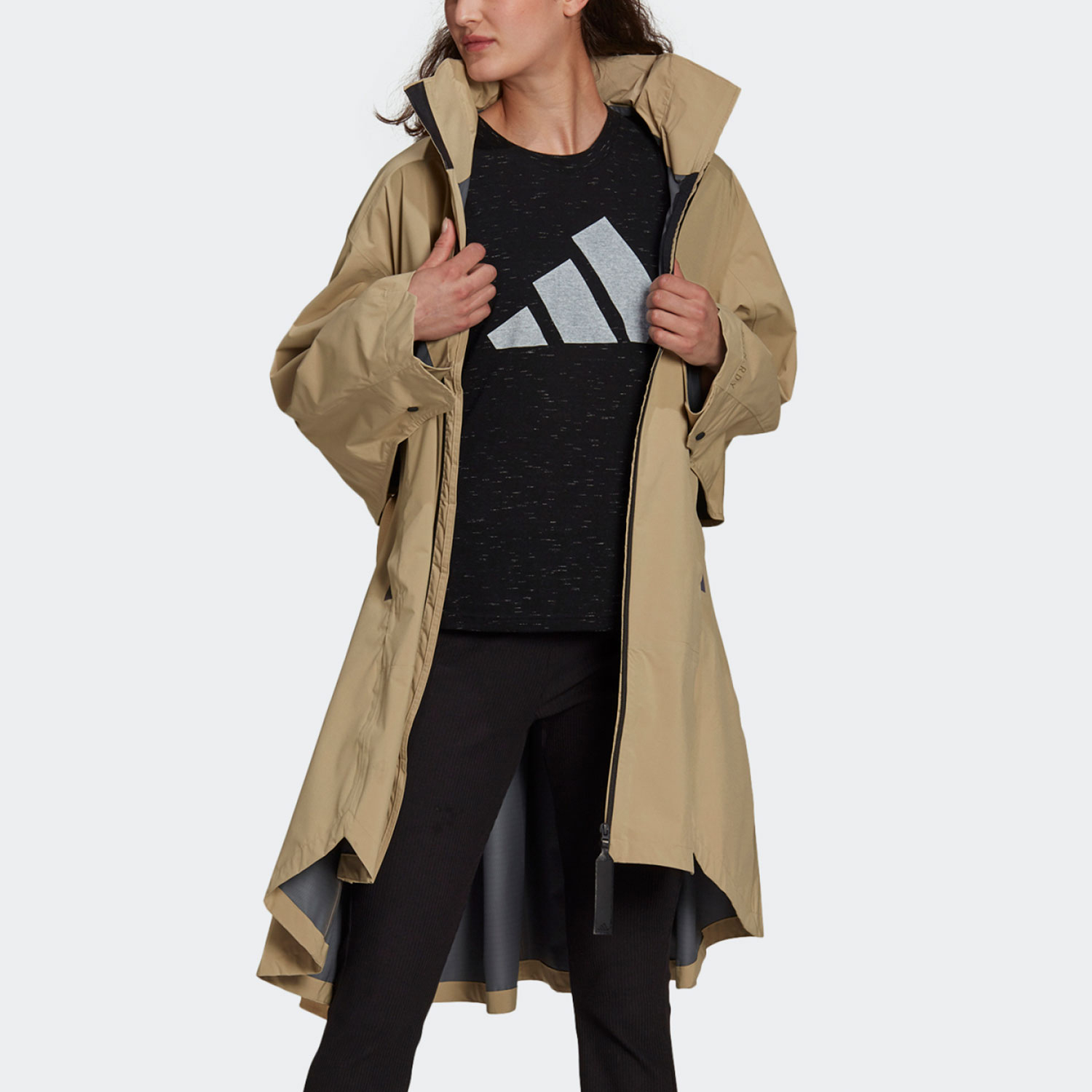 Adidas/阿迪达斯正品新款女子户外运动连帽夹克外套 GT6520