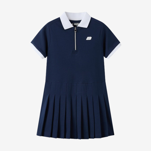 New Balance新百伦正品中小童轻盈透气短袖连衣裙ND7KF2E182-NV