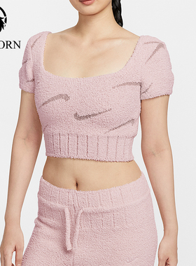 Nike/耐克正品2025女士日常针织短款透气运动套头短袖HV2771-667