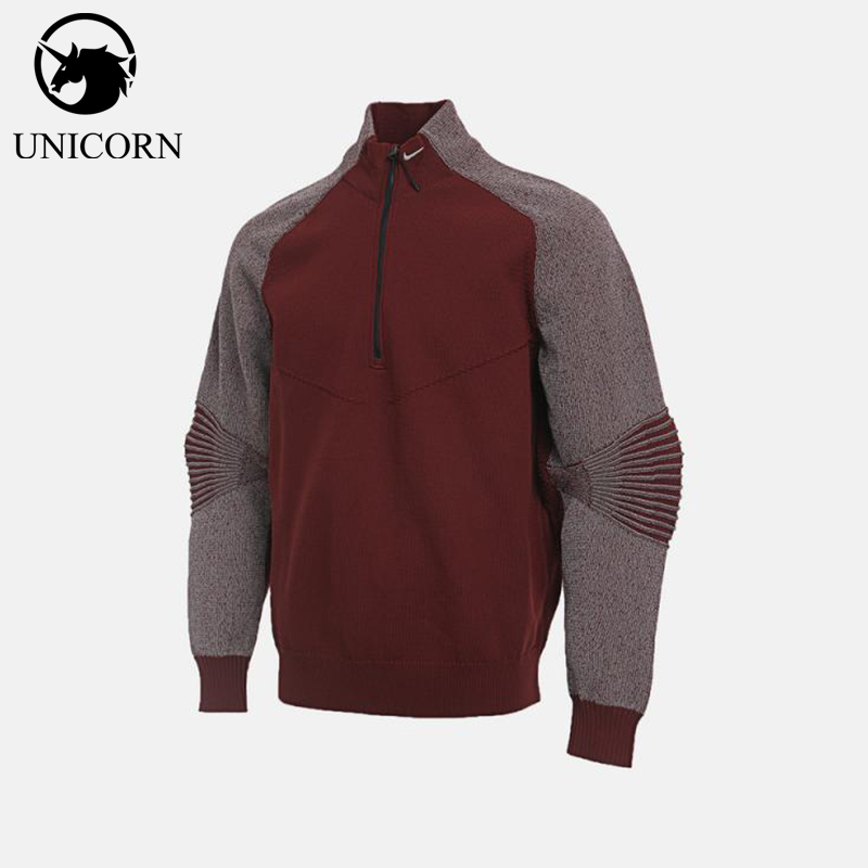 Nike/耐克正品2025冬季款男士日常立领针织拼接套头衫HV1400-619