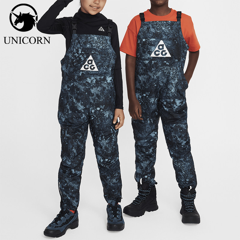 Nike/耐克正品Therma-FIT大童休闲印花运动日常背带裤FV0416-464