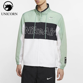 耐克正品 春秋男士 轻盈 Nike 连帽梭织拼接休闲运动夹克CJ4857 352