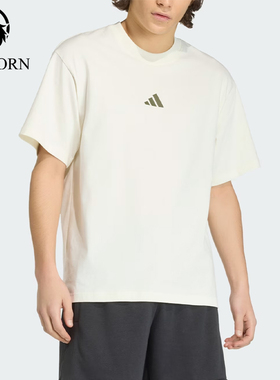Adidas/阿迪达斯正品运动风套头休闲短袖T恤经典男短袖T恤KB4875