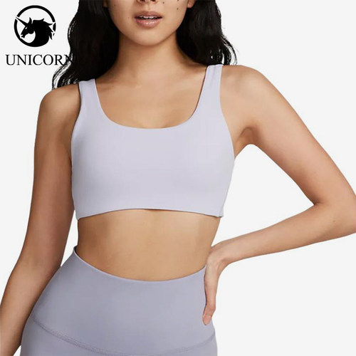 Nike/耐克正品背心式文胸新款女浅紫色经典运动内衣FB3240-536