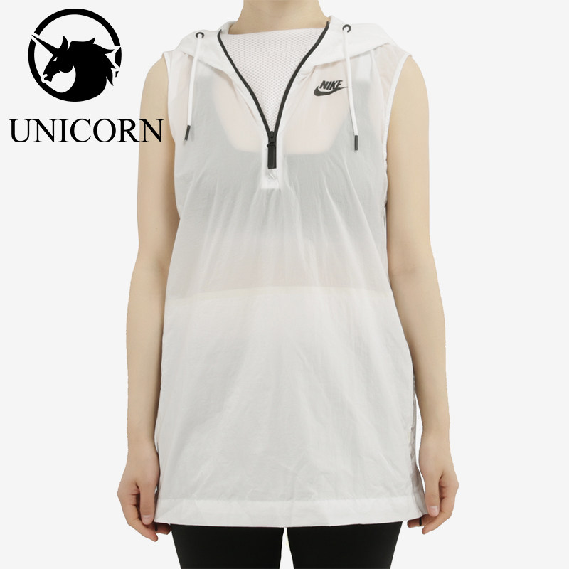 Nike/耐克正品新款女白色跑步训练速干运动背心833465-100