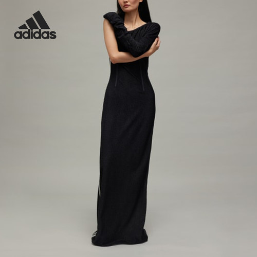 Adidas阿迪达斯正品Y-3女款长款印花修身潮流穿搭长袖T恤IW7499
