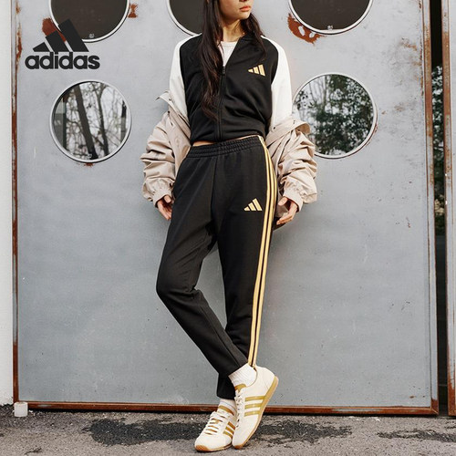 Adidas/阿迪达斯官方正品TRACKSUIT男女运动宽松立领套装JZ0106