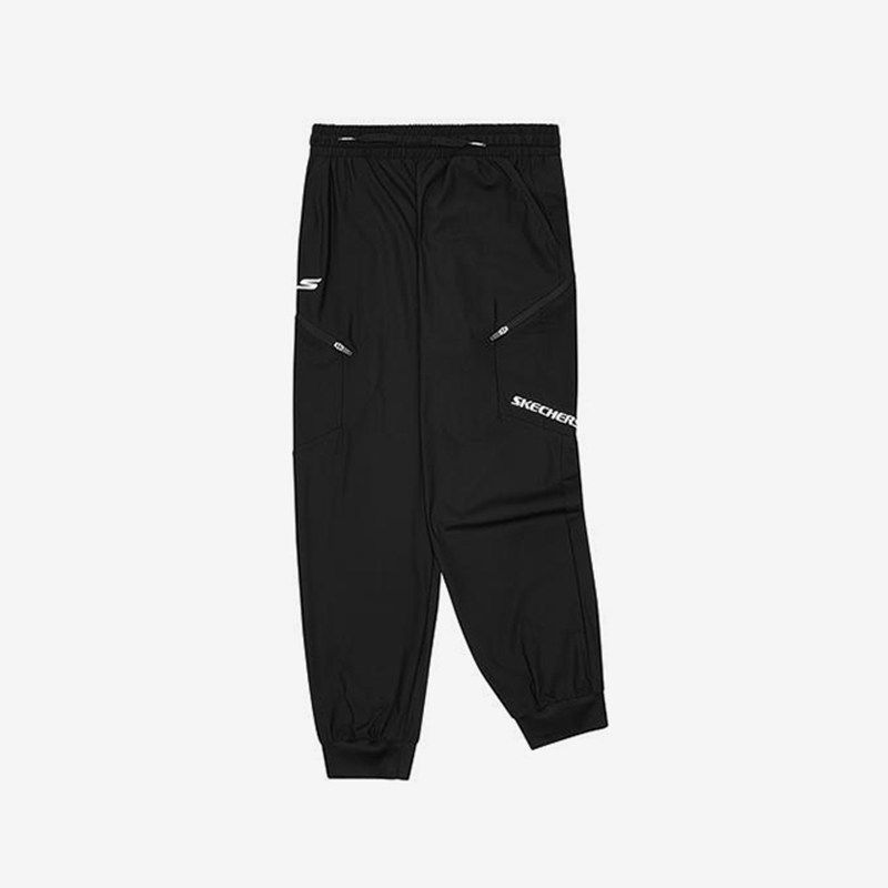 Skechers/斯凯奇正品春秋款男童日常休闲印花针织长裤P324B064