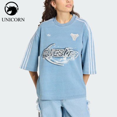 Adidas/阿迪达斯正品ADILENIUMDENIMT-SHIRT女经典短袖T恤KZ5011