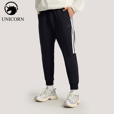 Adidas/阿迪达斯正品2026男士休闲经典束脚日常健身长裤KS0280
