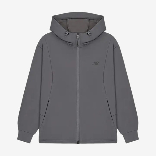 New Balance新百伦正品男款连帽落肩长袖休闲运动夹克MDF33311-GR