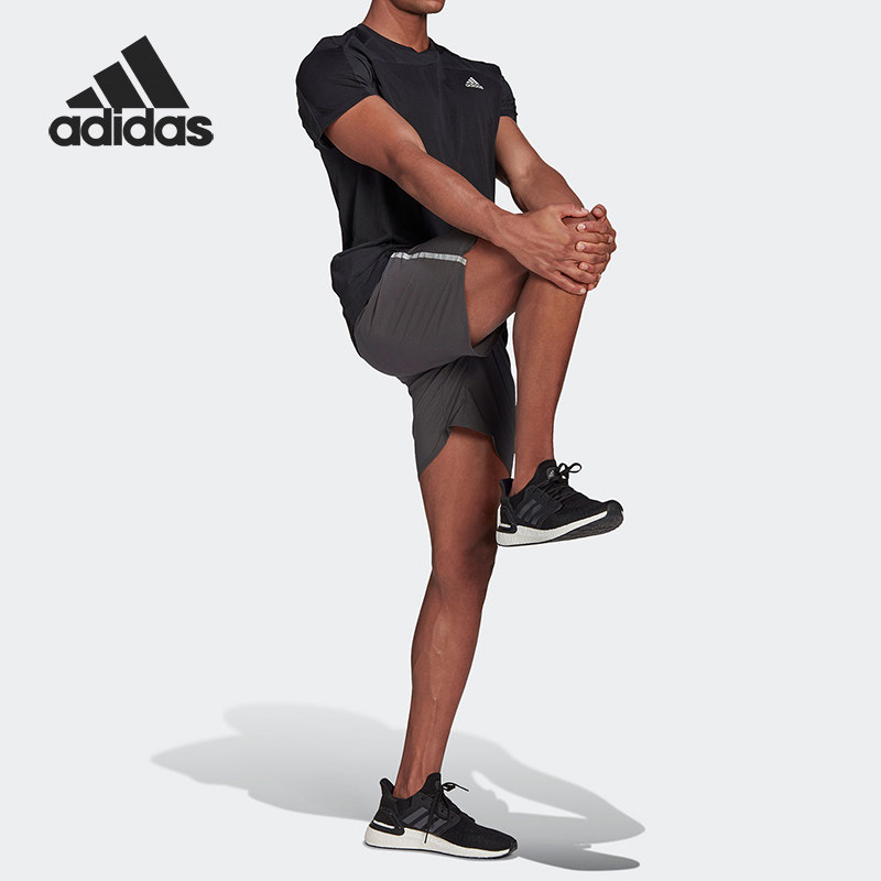 Adidas/阿迪达斯正品男子排汗透气反光训练运动短袖T恤 GL0429