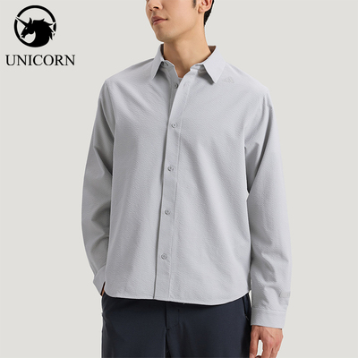 Adidas/阿迪达斯正品春秋男士休闲防晒简约长袖衬衫外套KE4038