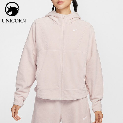 Nike/耐克正品2025秋季款女士保暖摇粒绒休闲连帽外套HV3699-667