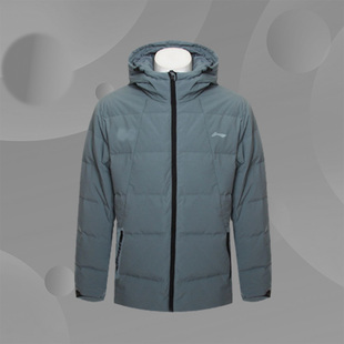 外套 李宁男款 户外休闲保暖短款 新款 AYMR351 运动羽绒服冬季