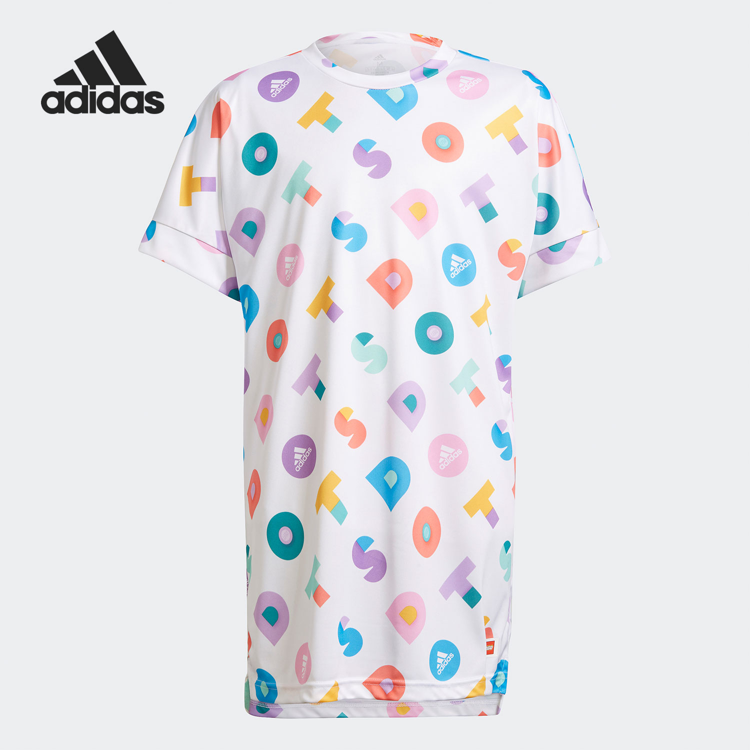 Adidas/阿迪达斯正品LEGO乐高联名系列儿童训练运动连衣裙GP1874
