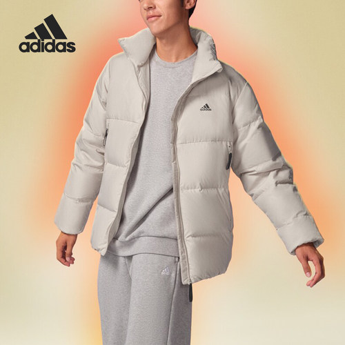 阿迪达斯男士户外保暖羽绒服