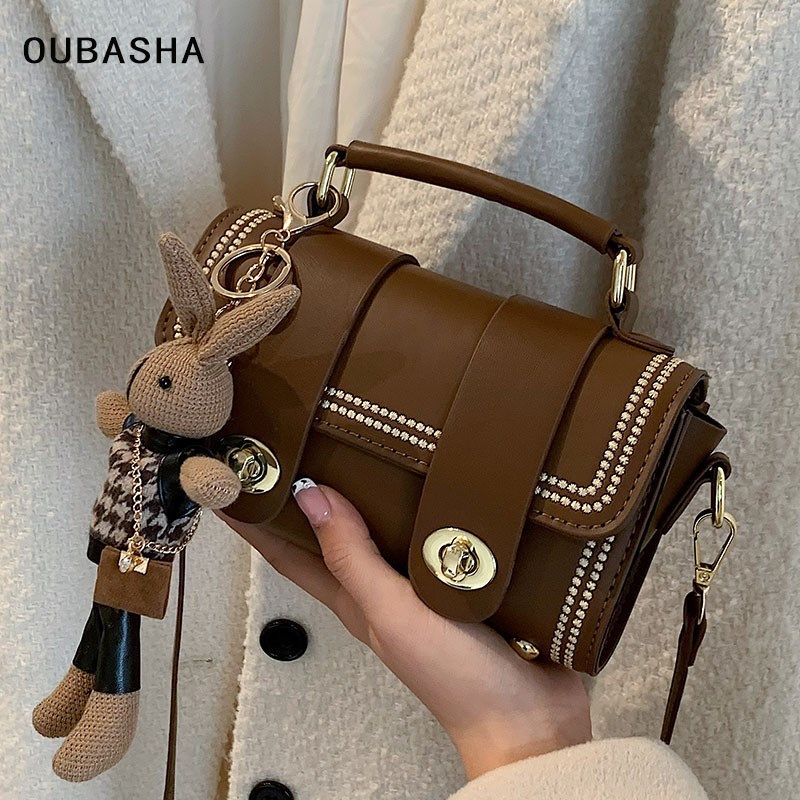 高级质感包包女2024新款秋冬百搭单肩斜挎包小众美拉德风手提小包,箱包皮具/热销女包/男包,小方包,淘宝优惠券,粉丝福利购,淘宝优惠卷