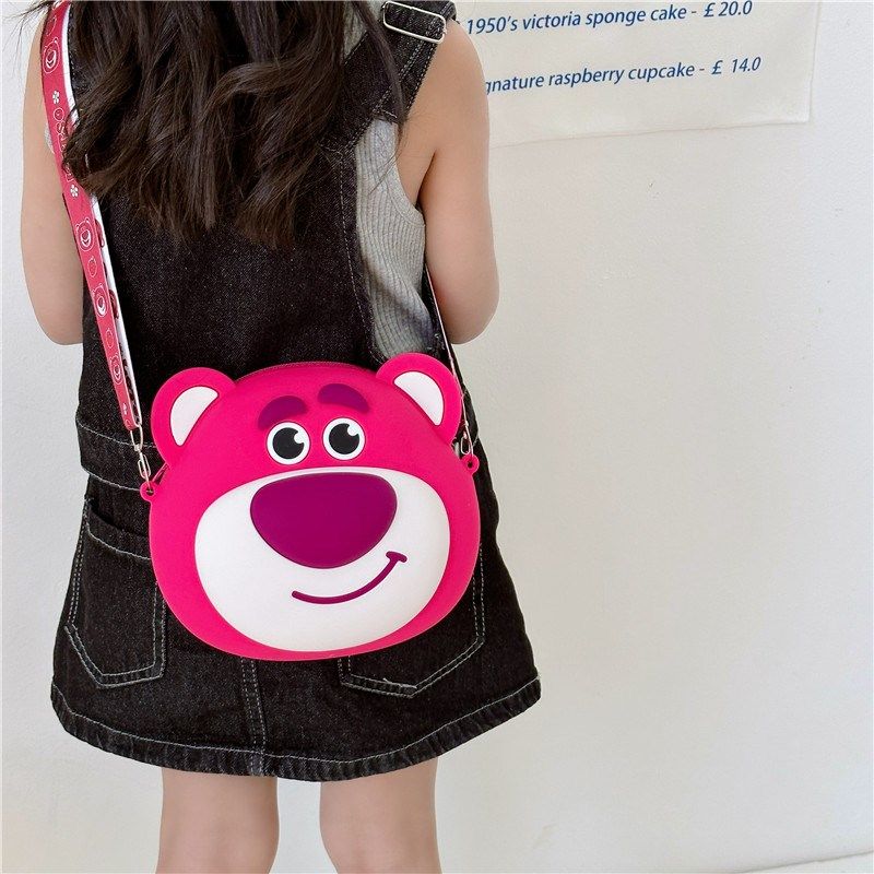 大号卡通可爱草莓熊包包儿童小挎包零钱包少女斜挎包硅胶手机包,箱包皮具/热销女包/男包,通用款女包,淘宝优惠券,粉丝福利购,淘宝优惠卷