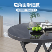 摺叠餐桌吃饭小户型小圆桌子摆摊携式 阳台小方桌出租房用