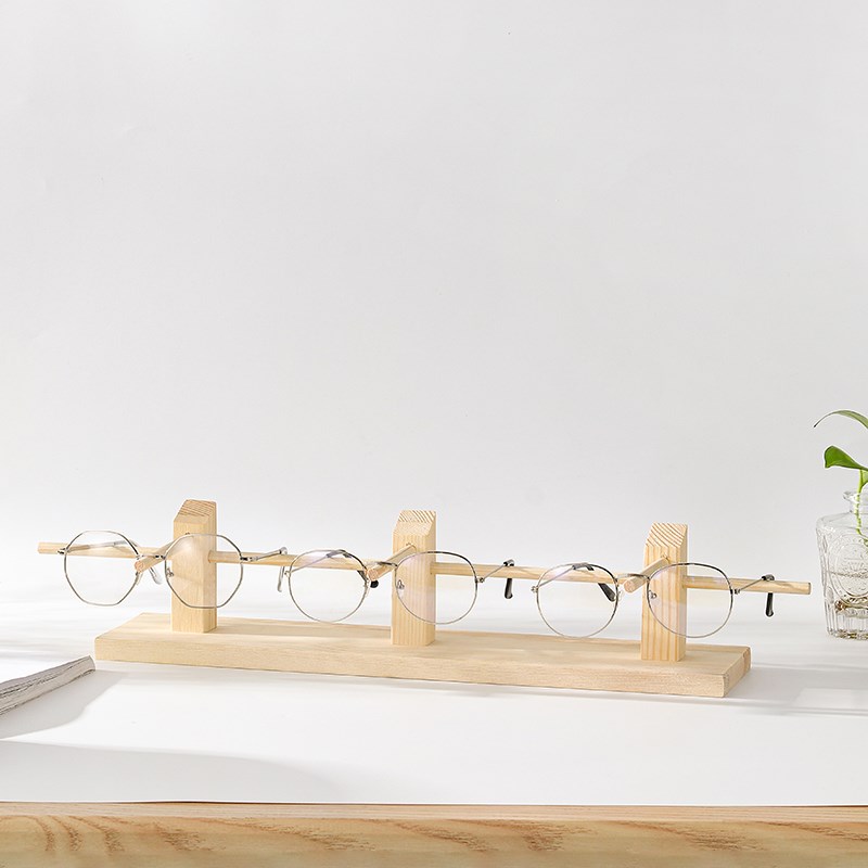 眼镜展示收纳架防风眼镜太阳眼镜墨镜展示架大容量高级实木陈列架