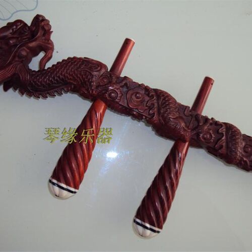 紫檀二胡琴杆 紫檀龙头杆子 越胡杆 高胡杆鼓大筒杆扁杆 带琴轴