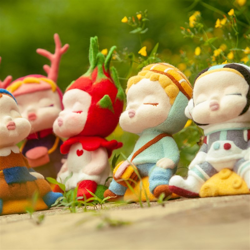 羊毛毡戳戳乐diy材料包戳戳乐羊毛毡教程羊毛毡娃娃底胚