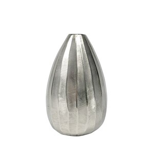 现代简约几何形金色树脂蛋形花瓶 客厅玄关干花插 仿金属饰品摆件