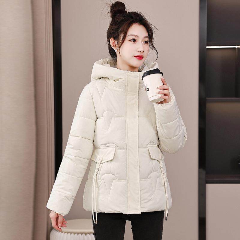 2024冬季新款洋气学生羽绒棉服修身保暖棉衣女短款小个子棉袄外套