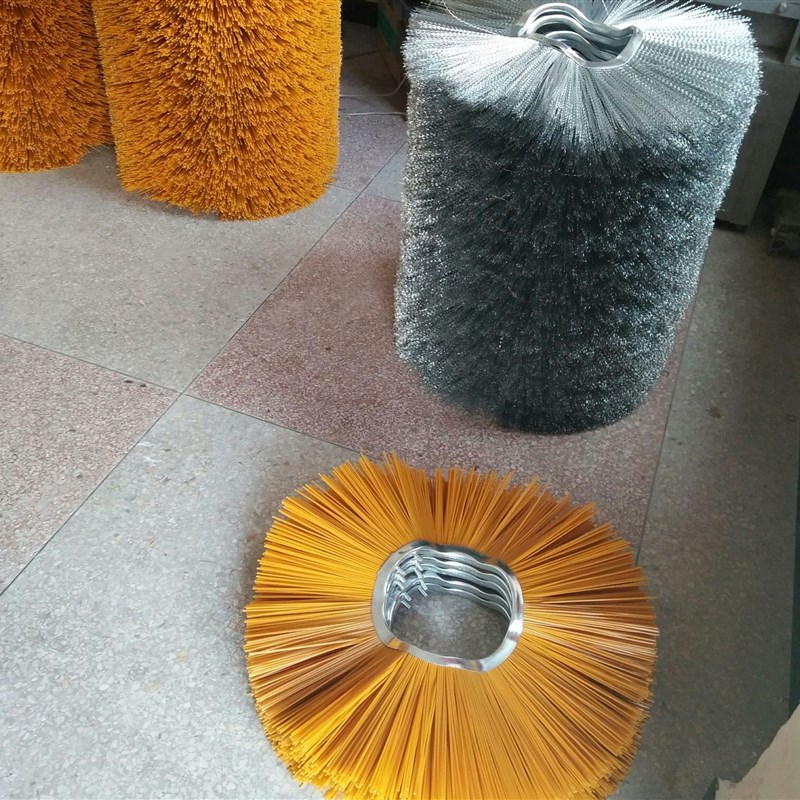 供应环卫机械扫雪扫路刷   圆支刷圆盘混合钢丝扫雪刷刷片